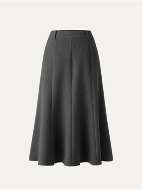 OGL High Waisted Umbrella Hem Midi Skirt